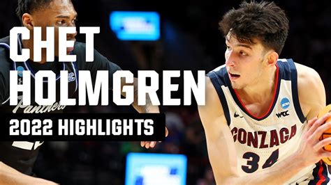 Chet Holmgren's 2022 NCAA tournament highlights .